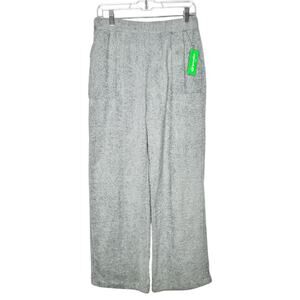 NWD Honeydew Intimates Blue Fuzzy Wide Leg Panama Pants Women’s Size Medium